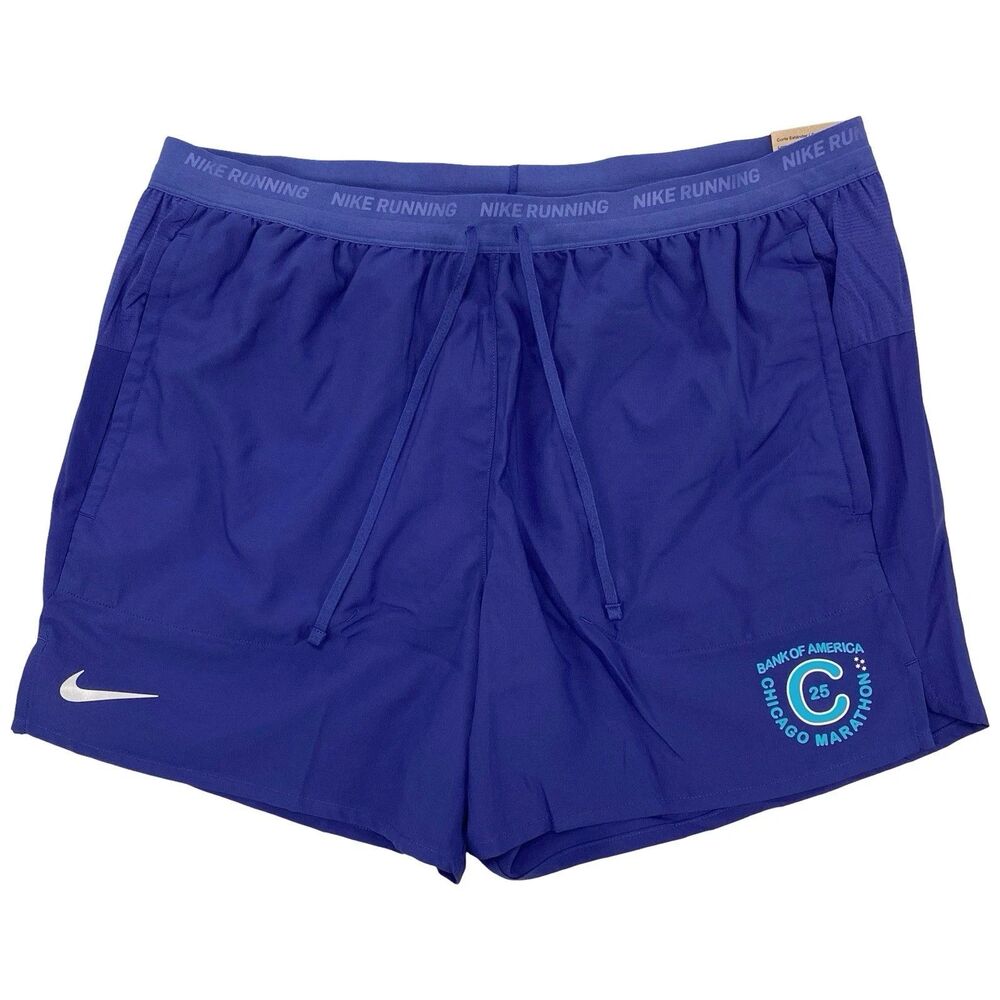 Nike Stride 2025 Chicago Marathon 5” Running Shorts Blue Men’s XL HQ4204-539
